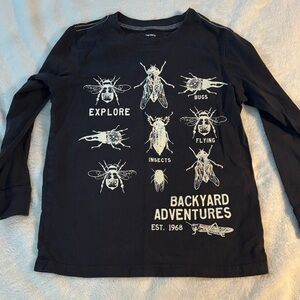 Carter’s Black Insect Adventure Long Sleeve Tee